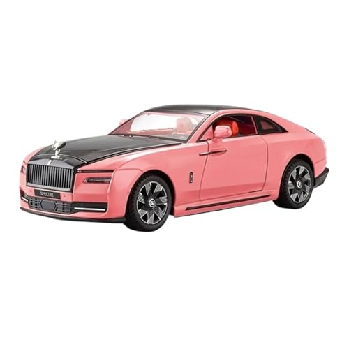 YCNXEB Miniatur Modelle 1:24 Für Rolls Royces Spectre Sound Und Licht Legierung Mini Auto Modell Erwachsene Hobby Boutique Originalgetreue Nachbildung(Pink) von YCNXEB