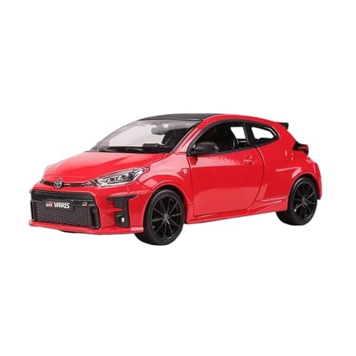 YCNXEB Miniatur Modelle 1:24 Für Toyota Gr Yaris Legierung Statische Auto Modell Souvenir Hobbies Sammlung Display Originalgetreue Nachbildung(Red) von YCNXEB