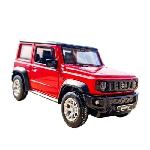 YCNXEB Miniatur Modelle 1:26 Für Suzuki Jimny Legierung Automodell Druckguss & Spielzeug Metall Geländewagen Automodell Simulation Sammlung Geschenk Originalgetreue Nachbildung(Rot) von YCNXEB
