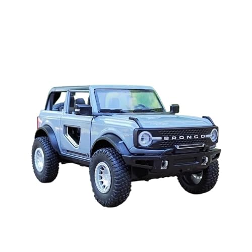 YCNXEB Miniatur Modelle 1:30 Für Ford Bronco Lima Legierung Auto Diecast Metall Off-Road Auto Modell Simulation Sound Licht Sammlung Spielzeug Originalgetreue Nachbildung(Gray) von YCNXEB