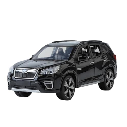 YCNXEB Miniatur Modelle 1:30 Für Subaru Forester SUV Legierung Automodell Druckguss Metall Spielzeug Geländewagen Automodell Spielzeug Geschenk Originalgetreue Nachbildung(Schwarz) von YCNXEB