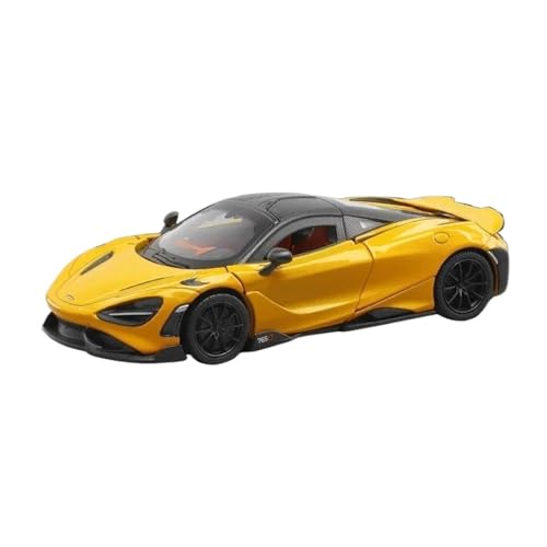 YCNXEB Miniatur Modelle 1:31 Für McLaren 765LT Legierung Druckguss Spielzeug Fahrzeuge Metall Spielzeug Auto Modell Sammlung Auto Enthusiasten Originalgetreue Nachbildung(Yellow) von YCNXEB