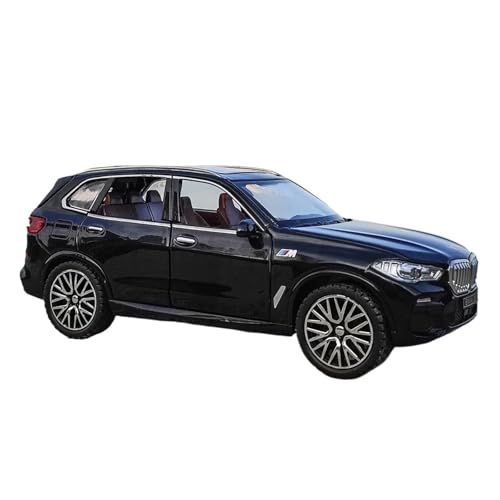 YCNXEB Miniatur Modelle 1:32 Für BMW X5 Mit Sound Und Licht Sport Legierung Auto Modell Erwachsene Hobby Dekorationen Originalgetreue Nachbildung(Black) von YCNXEB