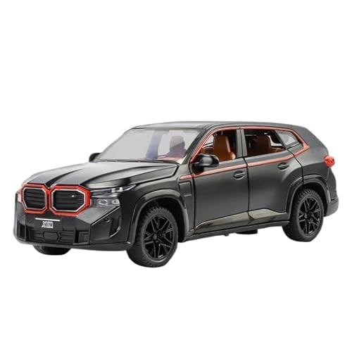 YCNXEB Miniatur Modelle 1:32 Für BMW XM Mit Sound Und Licht Sport Legierung Auto Modell Erwachsene Hobby Dekorationen Originalgetreue Nachbildung(Black) von YCNXEB