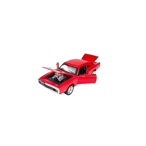 YCNXEB Miniatur Modelle 1:32 Für Dodge Charger Sound Und Licht Legierung Auto Modell Junge Der Miniatur Figuren Sammlung Originalgetreue Nachbildung(Red) von YCNXEB