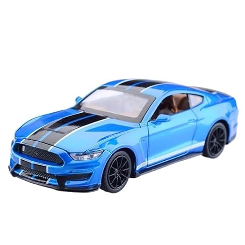 YCNXEB Miniatur Modelle 1:32 Für Ford Mustang Shelby GT350 Druckguss-Automodell Miniatur-Kunstauto-Tischdekoration Originalgetreue Nachbildung von YCNXEB