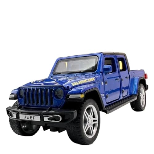 YCNXEB Miniatur Modelle 1:32 Für Jeep Rubicon Off Road Sound Und Licht Legierung Automodell Sammlungen Auf Dem Display Originalgetreue Nachbildung von YCNXEB