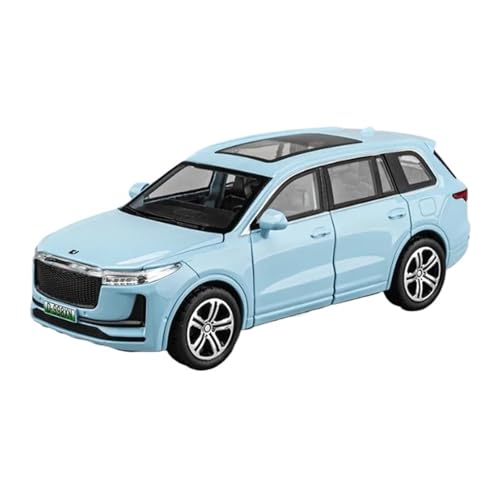 YCNXEB Miniatur Modelle 1:32 Für Leading IDEAL ONE Mit Sound Und Licht Legierung Auto Modell Statische Figur Miniatur Originalgetreue Nachbildung(Blue) von YCNXEB