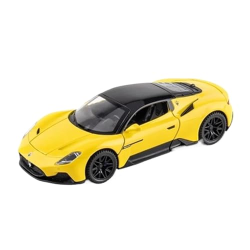 YCNXEB Miniatur Modelle 1:32 Für Maserati MC20 Cabrio Sound Und Licht Legierung Auto Modell Dekoration Souvenirs Originalgetreue Nachbildung(Yellow) von YCNXEB