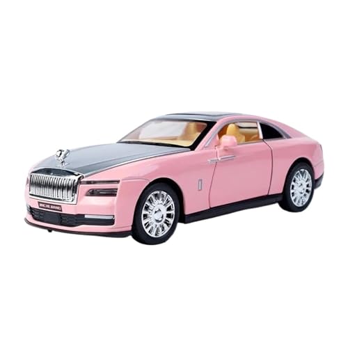 YCNXEB Miniatur Modelle 1:32 Für Spectre New Energy Car Sound Und Licht Metall Modellfahrzeug Jungen Tischdekoration Originalgetreue Nachbildung(Pink) von YCNXEB