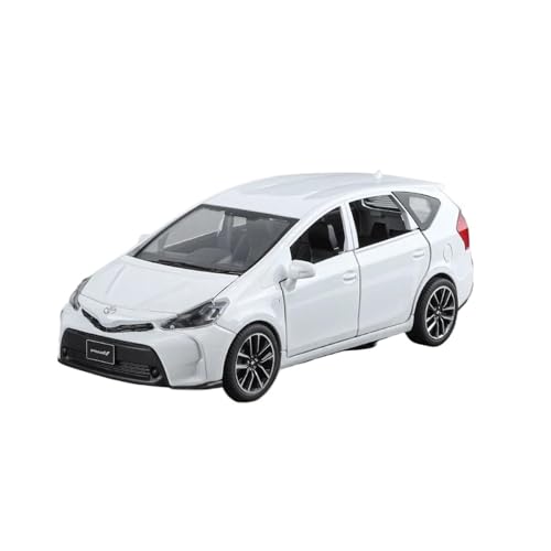 YCNXEB Miniatur Modelle 1:32 Für Toyota Prius Mit Pull-Back-Sportlegierungsautomodell Erwachsene Hobbydekorationen Originalgetreue Nachbildung(White) von YCNXEB