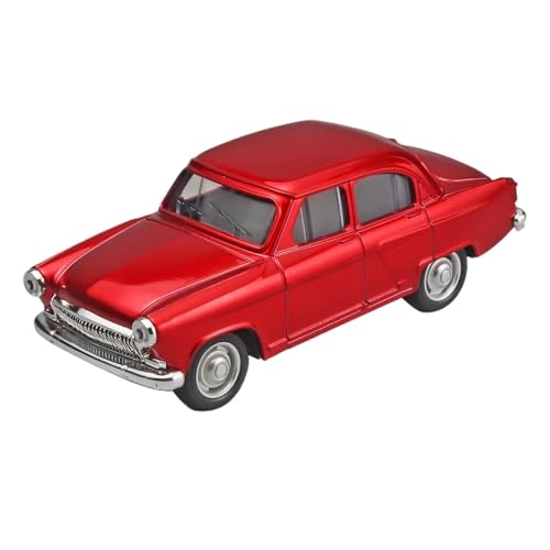 YCNXEB Miniatur Modelle 1:43 Für Wolga GAZ-21 Sound Und Licht Legierung Auto Modell Figur-Ebene Miniatur Display Originalgetreue Nachbildung(Red) von YCNXEB