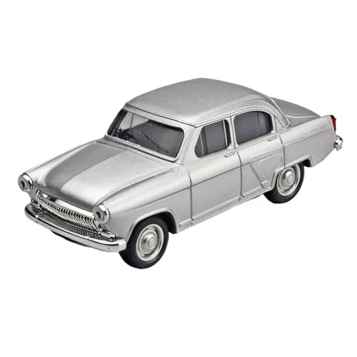 YCNXEB Miniatur Modelle 1:43 Für Wolga GAZ-21 Sound Und Licht Legierung Auto Modell Figur-Ebene Miniatur Display Originalgetreue Nachbildung(Silver) von YCNXEB