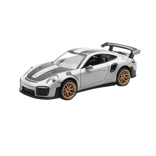 YCNXEB Miniatur Modelle CALloy Sportwagen Druckguss Metall Rennwagen Modell Simulation Sound Licht Spielzeug Originalgetreue Nachbildung(Gray) von YCNXEB
