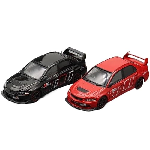 YCNXEB Miniatur Modelle Diecast 1 64 Für Scale Lancer EVO 9th IX Legierung Auto Sammlung Souvenir Display Ornamente Fahrzeug Spielzeug Originalgetreue Nachbildung(Rot) von YCNXEB