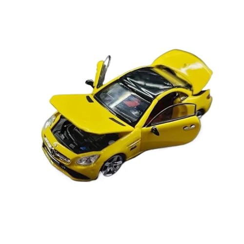 YCNXEB Miniatur Modelle Diecast 1 64 Skala SLC Sport Legierung Auto Modell Erwachsene Sammlung Souvenir Display Dekoration Fahrzeug Spielzeug Originalgetreue Nachbildung(Yellow) von YCNXEB