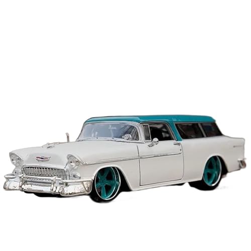YCNXEB Miniatur Modelle Für 1955 Chevrolet Nomad Oldtimer Legierung Retro Auto Modell 1 18 Nachbildung von YCNXEB