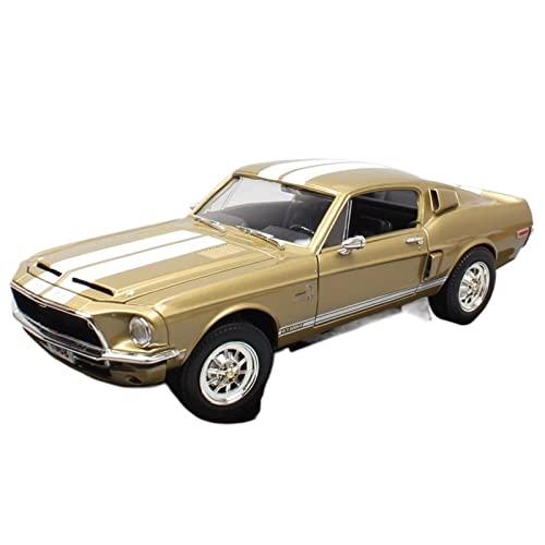 YCNXEB Miniatur Modelle Für 1968 Ford Shelby GT-500KR Mustang Muskelsportwagen 1 18 Nachbildung(A) von YCNXEB