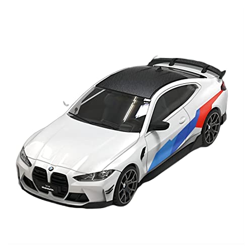 YCNXEB Miniatur Modelle Für BMW M4 1 64 Legierung Automodell Metall Druckguss Fahrzeug Kuchen Dekoration Display Nachbildung(White) von YCNXEB