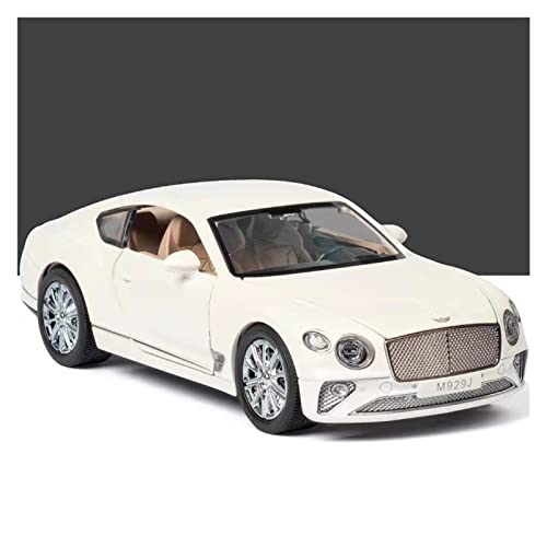 YCNXEB Miniatur Modelle Für Bentley 1 24 Simulation Alloy Akusto-optische Force Control Modell Spielzeugauto Nachbildung(White) von YCNXEB