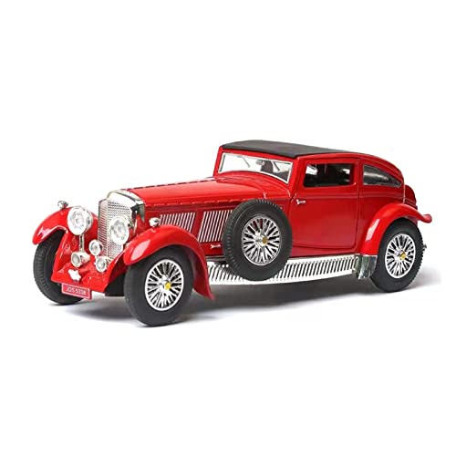 YCNXEB Miniatur Modelle Für Bentley 8L 1930 1:28 Oldtimer Sound Und Licht Power Control Dekoration Retro-Modell Spielzeug Geschenk Nachbildung(A) von YCNXEB