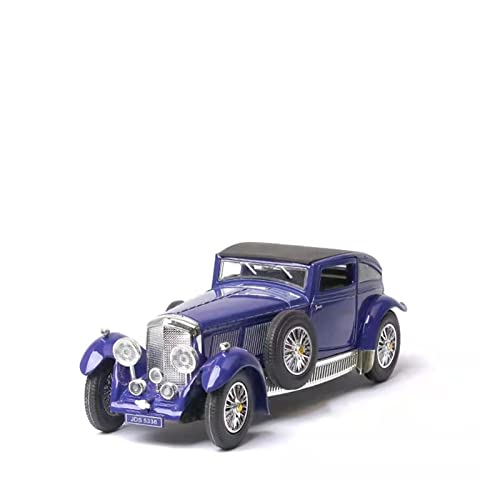 YCNXEB Miniatur Modelle Für Bentley 8L 1930 1:28 Oldtimer Sound Und Licht Power Control Dekoration Retro-Modell Spielzeug Geschenk Nachbildung(C) von YCNXEB