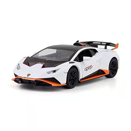 YCNXEB Miniatur Modelle Für Brandneues Auto 1 24 Simulation Legierung Akustooptische Kraftsteuerung Modell Spielzeugauto Nachbildung(White) von YCNXEB