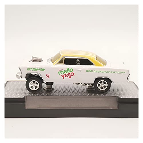 YCNXEB Miniatur Modelle Für Chevrolet Nova Gasser 1967 1 64 Legierung Automodell Metall Spielzeug Fahrzeug Ornamente Nachbildung von YCNXEB