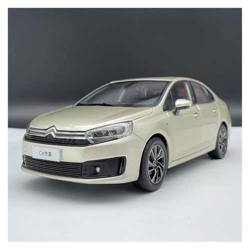 YCNXEB Miniatur Modelle Für Citroen C4 Druckgusslegierung Automodell Simulationsmodell Geschenkfahrzeugsammlung 1 18 Originalgetreue Nachbildung(Gold) von YCNXEB