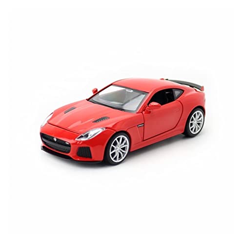 YCNXEB Miniatur Modelle Für F-Typ Sportwagen 1 32 Legierungssimulation Gürtel Sound Und Licht Ziehen Automodell Kindergeschenk Zurück Originalgetreue Nachbildung(Rot) von YCNXEB