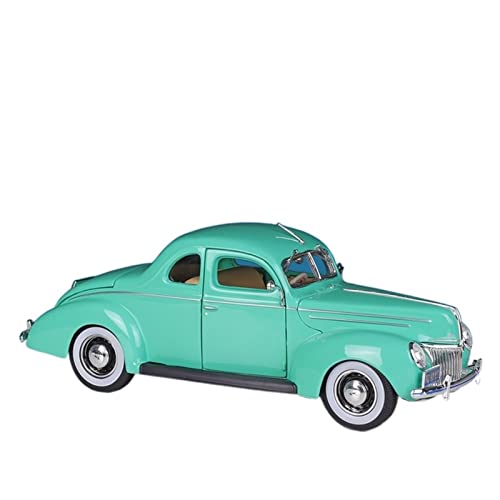 YCNXEB Miniatur Modelle Für Ford 1939 1 18 Simulation Legierung Deluxe Diecast Auto Modell Spielzeug Sammlung Ornament Geschenk Originalgetreue Nachbildung(Grün) von YCNXEB