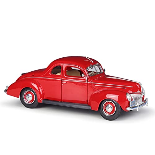 YCNXEB Miniatur Modelle Für Ford 1939 1 18 Simulation Legierung Deluxe Diecast Auto Modell Spielzeug Sammlung Ornament Geschenk Originalgetreue Nachbildung(Rot) von YCNXEB