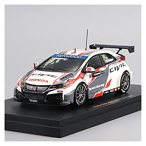 YCNXEB Miniatur Modelle Für Honda Civic WTCC 2016 1 43 Modifizierte Rallye-Auto-Harzmodell-Sammlungsornamente Nachbildung(B) von YCNXEB