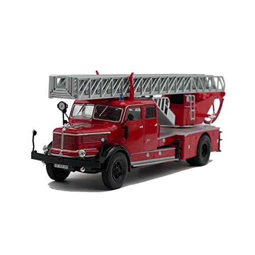 YCNXEB Miniatur Modelle Für Krupp DL52 1 43 Legierung Feuerwehrauto Automodell Metall Leiter Spielzeug Fahrzeug Ornamente Jungen Geschenke Nachbildung von YCNXEB