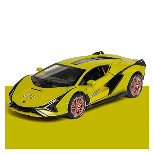 YCNXEB Miniatur Modelle Für Lamborghini 1 32 Legierung Automodell Simulation Kraftsteuerung Sound Und Licht Spielzeug Geschenksammlung Nachbildung(A) von YCNXEB