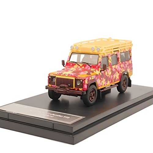 YCNXEB Miniatur Modelle Für Land Rover Defender 110 1 64 Weinberg Ahornblatt Edition Legierung Automodell Dekoration Mädchen Spielzeug Geschenk Nachbildung von YCNXEB