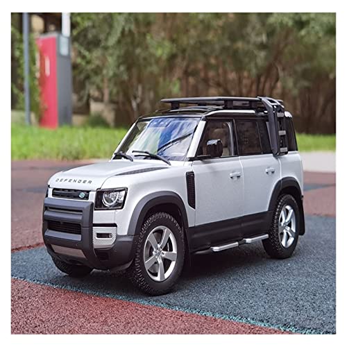 YCNXEB Miniatur Modelle Für Land Rover Defender 110 Kit Edition 2020 Soft Light Silver AR Almost REAL Alloy Car Model 1 18 Originalgetreue Nachbildung(B) von YCNXEB