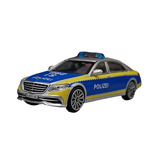 YCNXEB Miniatur Modelle Für Mercedes-Benz S560 1 64 Legierung Polizeiauto Modell Ornamente Jungen Spielzeug Geschenke Nachbildung von YCNXEB