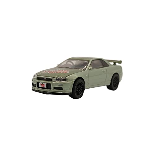 YCNXEB Miniatur Modelle Für Nissan Skyline GT-R 2000 1 64 Legierung Automodell Dekoration Display Jungen Spielzeug Geschenk Nachbildung von YCNXEB