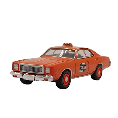 YCNXEB Miniatur Modelle Für Plymouth Fury Taxi 1977 1 64 Legierung Automodell Metall Spielzeugfahrzeug Schmücken Ornament Nachbildung von YCNXEB