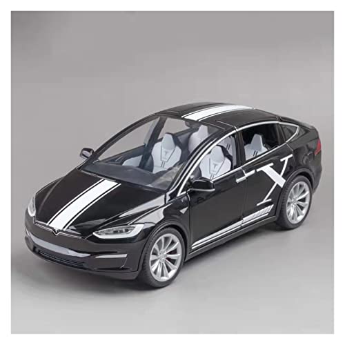 YCNXEB Miniatur Modelle Für Tesla Auto 1:20 Simulation Alloy Sound and Light Force Control Modell Spielzeugauto Nachbildung(Schwarz) von YCNXEB