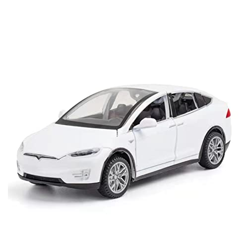 YCNXEB Miniatur Modelle Für Tesla Model X90 1 32 Legierung Materialmodell Simulation Kraftsteuerung Sound Und Leichtes Spielzeuggeschenk Nachbildung(A) von YCNXEB