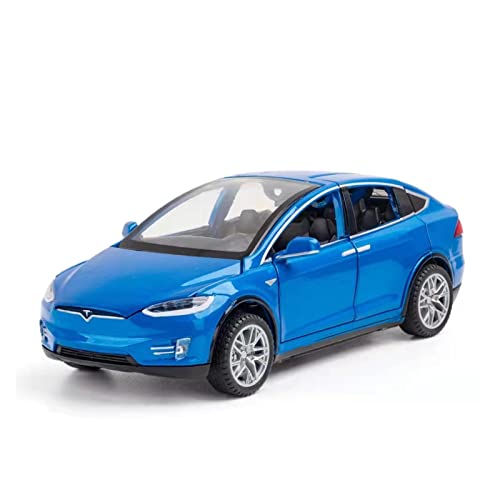 YCNXEB Miniatur Modelle Für Tesla Model X90 1 32 Legierung Materialmodell Simulation Kraftsteuerung Sound Und Leichtes Spielzeuggeschenk Nachbildung(C) von YCNXEB