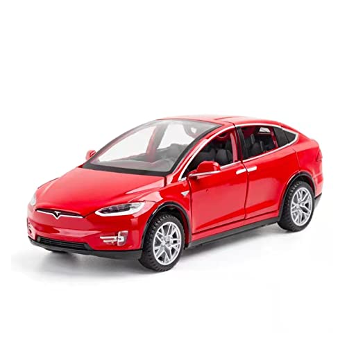YCNXEB Miniatur Modelle Für Tesla Model X90 1 32 Legierung Materialmodell Simulation Kraftsteuerung Sound Und Leichtes Spielzeuggeschenk Nachbildung(D) von YCNXEB