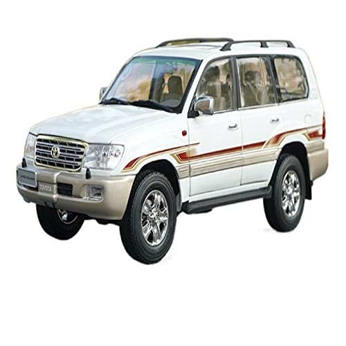 YCNXEB Miniatur Modelle Für Toyota Land Cruiser LC100 2009 Diecast Modell Grün Weiß SUV Legierung Spielzeug 1 18 Nachbildung(B) von YCNXEB