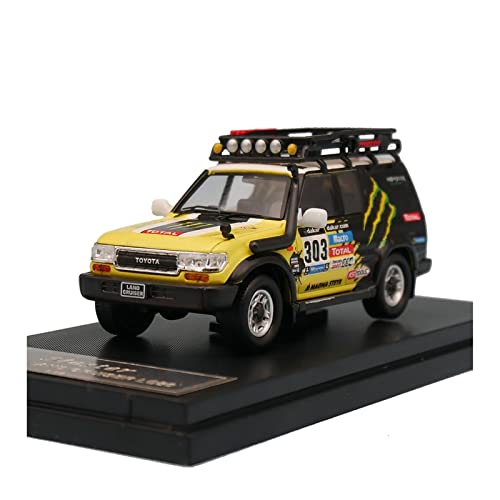 YCNXEB Miniatur Modelle Für Toyota Land Cruiser LC80 1 64 Legierung Automodell Magic Claw Graffiti Outfit Spielzeug Ornamente Nachbildung von YCNXEB