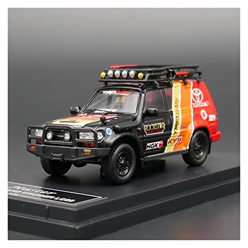 YCNXEB Miniatur Modelle Für Toyota Land Cruiser LC80 1 64 Legierung Automodell Sammlerstücke Jungen Spielzeug Geschenk Display Nachbildung von YCNXEB