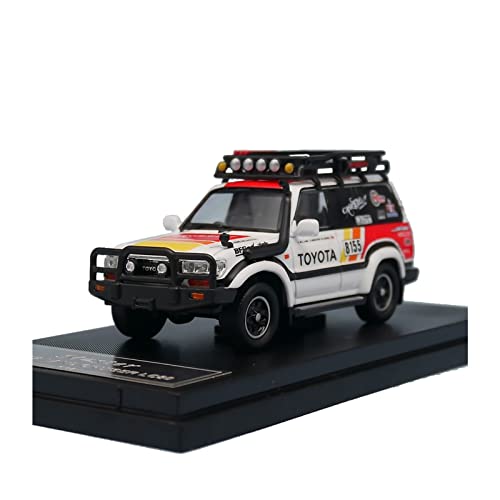 YCNXEB Miniatur Modelle Für Toyota Land Cruiser LC80 1 64 Legierung Rennwagen Modell Spielzeug Sammlerstücke Geschenk Display Nachbildung von YCNXEB