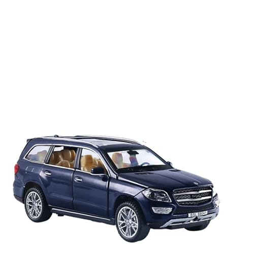 YCNXEB Miniatur Modelle High-End-Metallautomodell 1 32 Für Mercedes-Benz GL GL500 SUV Legierungsdruckguss-Automodell Hochsimulations-Spielzeugauto-Automodell Originalgetreue Nachbildung(Blau) von YCNXEB