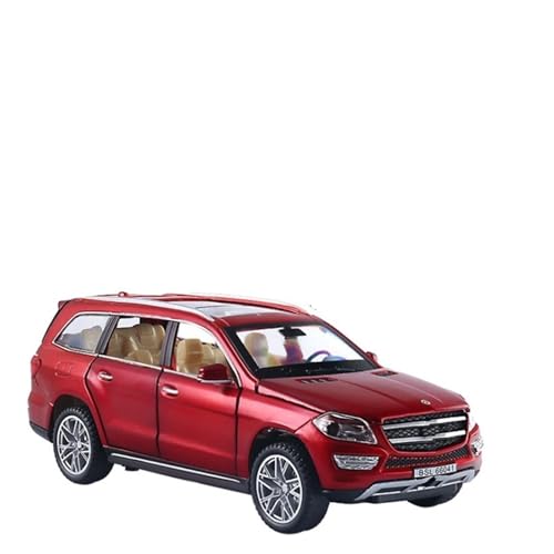 YCNXEB Miniatur Modelle High-End-Metallautomodell 1 32 Für Mercedes-Benz GL GL500 SUV Legierungsdruckguss-Automodell Hochsimulations-Spielzeugauto-Automodell Originalgetreue Nachbildung(Rot) von YCNXEB